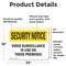 Signmission Video Surveillance On Premises OSHA Security Notice Sign, Vinyl Decal, 24in W x 18in L, 2PK OS-2PACK-SN-D-1824-L-11659 - alternate 6
